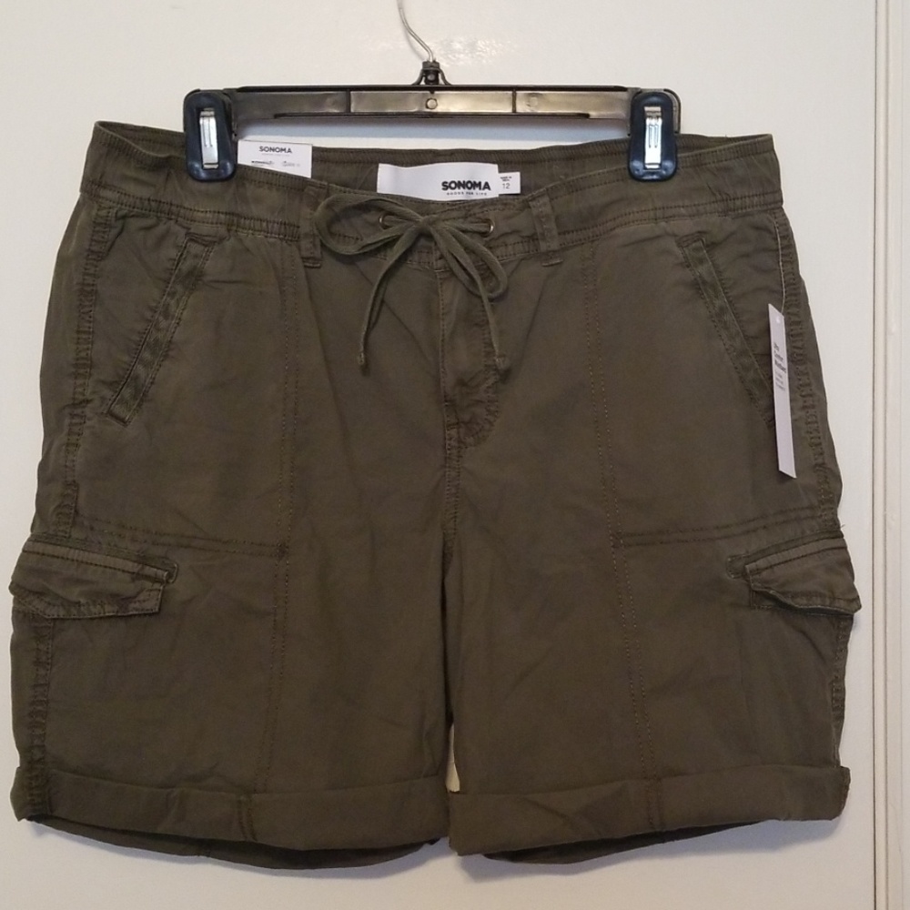 Green Bermuda shorts
